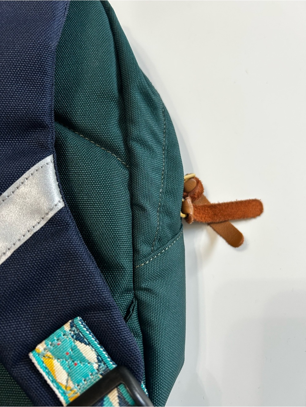 United By Blue Green & Navy Small Backpack - Picture 6 of 8